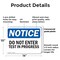 Signmission Do Not Enter Test In Progress OSHA Notice Sign, Plastic, 14in W x 10in L, 2PK OS-2PACK-NS-P-1014-L-11225 - alternate 7